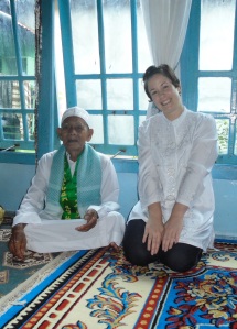 Nonong's grandfather and I on Idul Fitri