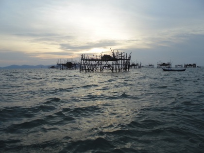 Bagan. Fishing Platform: Pulau Kabung - West Kalimantan