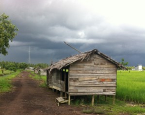 Dark and stormy. Sukadana, West Kalimantan