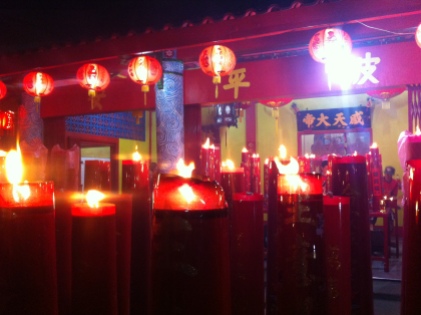 The largest candles I have ever seen! Chinese New Year, Pontianak, West Kalimantan