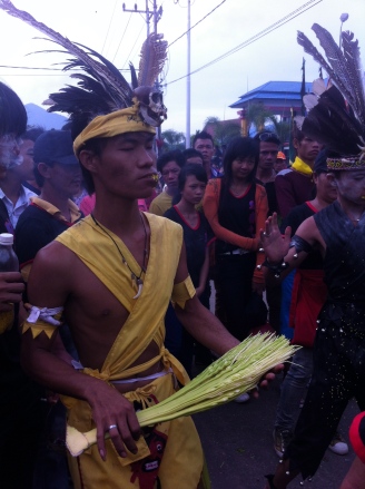 These guys were eating this stuff and getting into trance Cap Go Meh Festival, Singkawang, West Kalimantan